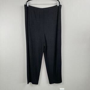 Vintage 90s Fitting Image Knit Black Pants Plus 18/20